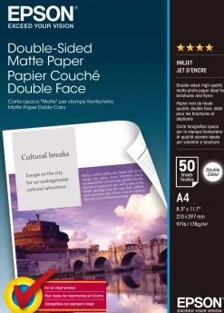 Double-Sided Matte Paper, DIN A4, 178g/m2, 50 Sheets