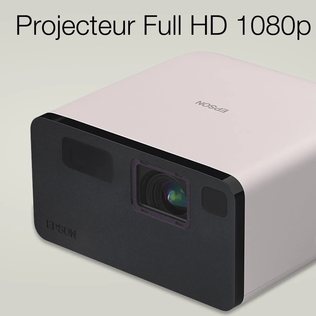 EF-22N, Mini projecteur laser, 1 000 lumens, Affichage jusqu’à 150 pouces, Google TV™ et haut-parleur Bluetooth, Portable