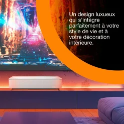 Epson Lifestudio Grand Plus EH-LS970W, Blanc diamant, projecteur laser intelligent à ultracourte focale, résolution home cinéma 4K réelle, Sound by Bose, Google TV