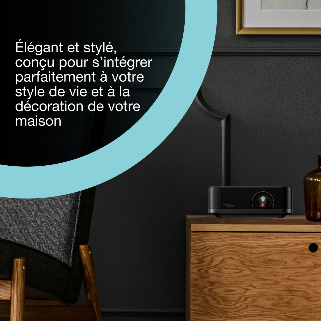 Epson Lifestudio Pop Plus EF-62B, Projecteur portable qualitatif, Sound by Bose, Google TV, 4K Pro UHD, Utilisation en intérieur/extérieur, Garantie de 5 ans*