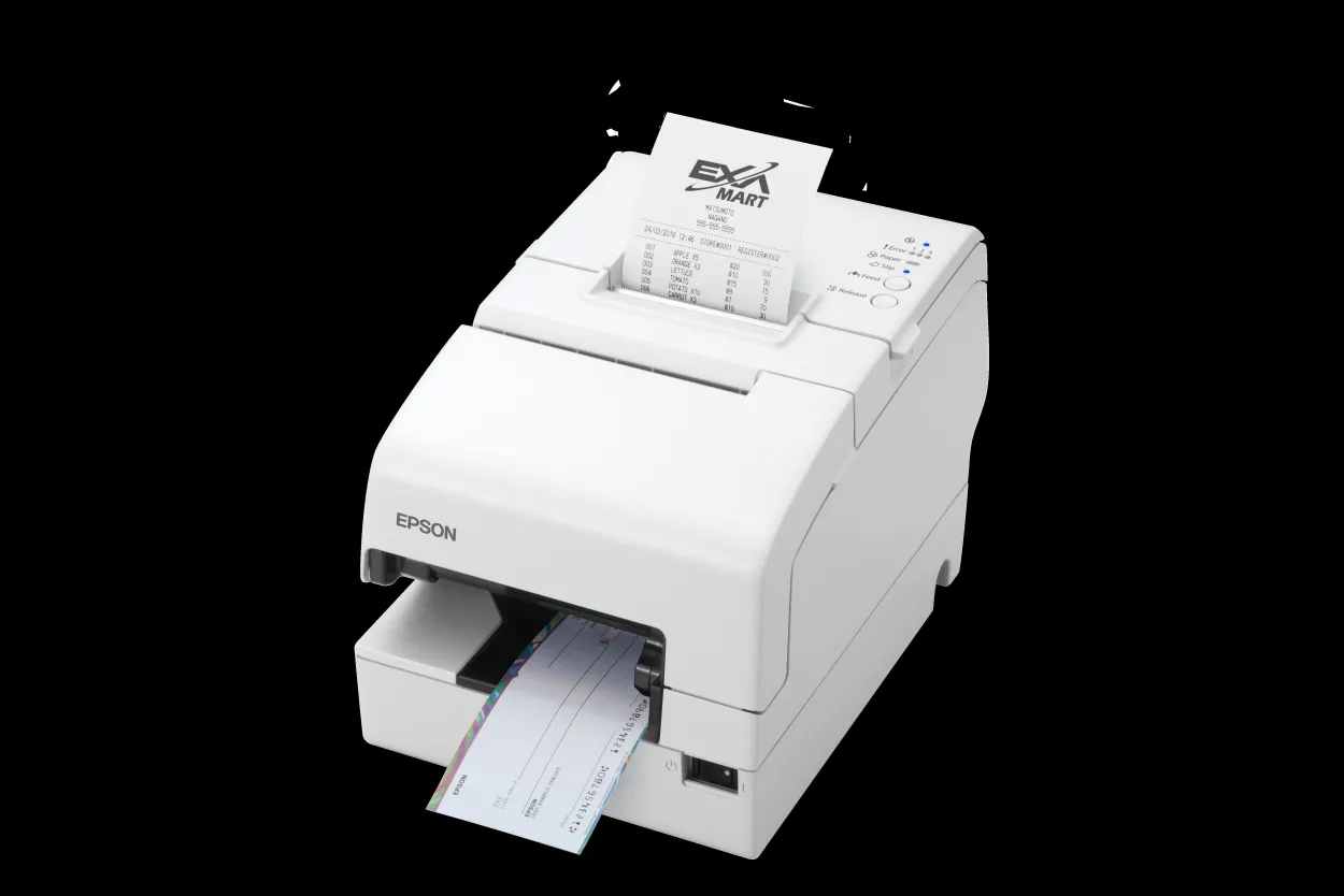 Epson TM-H6000V-213P0: P-USB, MICR, White