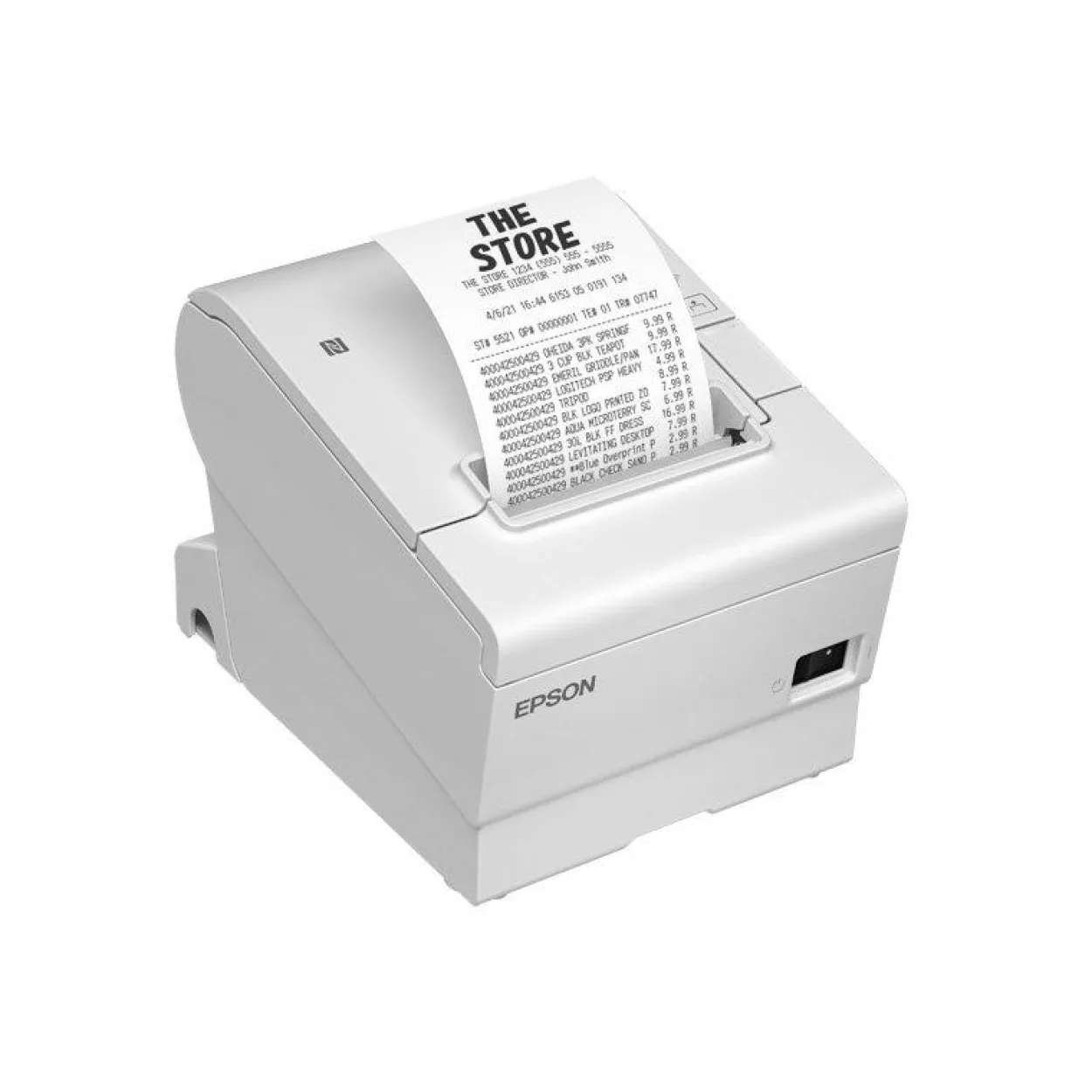 Epson TM-T88VII (151A0): USB, Ethernet, Fixed Interface, PS, UK, White