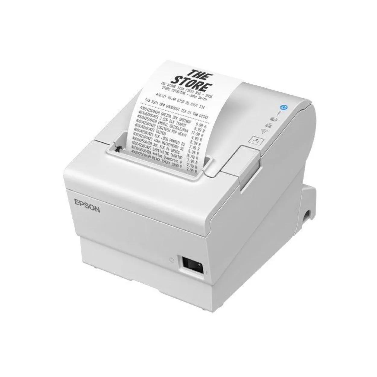 Epson TM-T88VII (151A0): USB, Ethernet, Fixed Interface, PS, UK, White