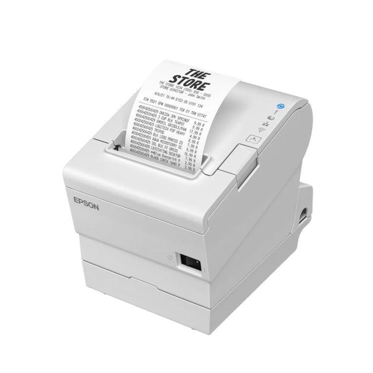 Epson TM-T88VII (151A0): USB, Ethernet, Fixed Interface, PS, UK, White