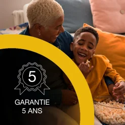 Epson Lifestudio Flex EF-71 blanc diamant, Projecteur portatif smart, Sound by Bose, Google TV, HD intégrale, Pied réglable, Usage intérieur/extérieur, Garantie 5 ans*