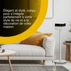 Epson Lifestudio Flex EF-71 blanc diamant, Projecteur portatif smart, Sound by Bose, Google TV, HD intégrale, Pied réglable, Usage intérieur/extérieur, Garantie 5 ans*
