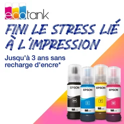 Imprimante A4 Wi-Fi EcoTank ET-1810 équipée de réservoirs d’encre, avec jusqu’à 3 ans d’encre inclus