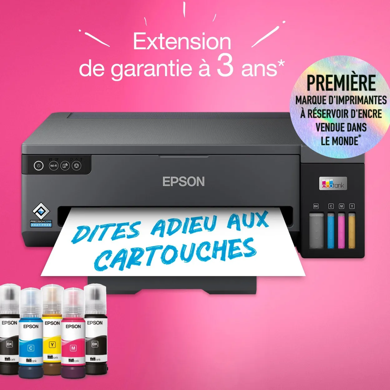 Imprimante A3 Wi-Fi EcoTank ET-14100 équipée de réservoirs d’encre, avec jusqu’à 3 ans d’encre inclus*