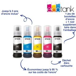 Imprimante A3 Wi-Fi EcoTank ET-14100 équipée de réservoirs d’encre, avec jusqu’à 3 ans d’encre inclus*