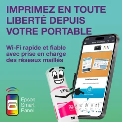 Imprimante A4 Wi-Fi et AirPrint EcoTank ET-1910 équipée de réservoirs d’encre, avec jusqu’à 3 ans d’encre inclus