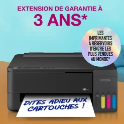 Imprimante A4 Wi-Fi et AirPrint EcoTank ET-1910 équipée de réservoirs d’encre, avec jusqu’à 3 ans d’encre inclus