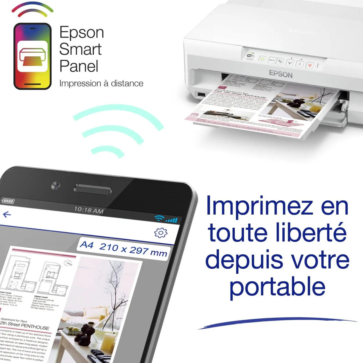Imprimante Jet d’Encre A4 sans fil Expression Photo XP‑65