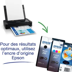 Imprimante Jet d’Encre A4 portable monofonction WorkForce WF-110W