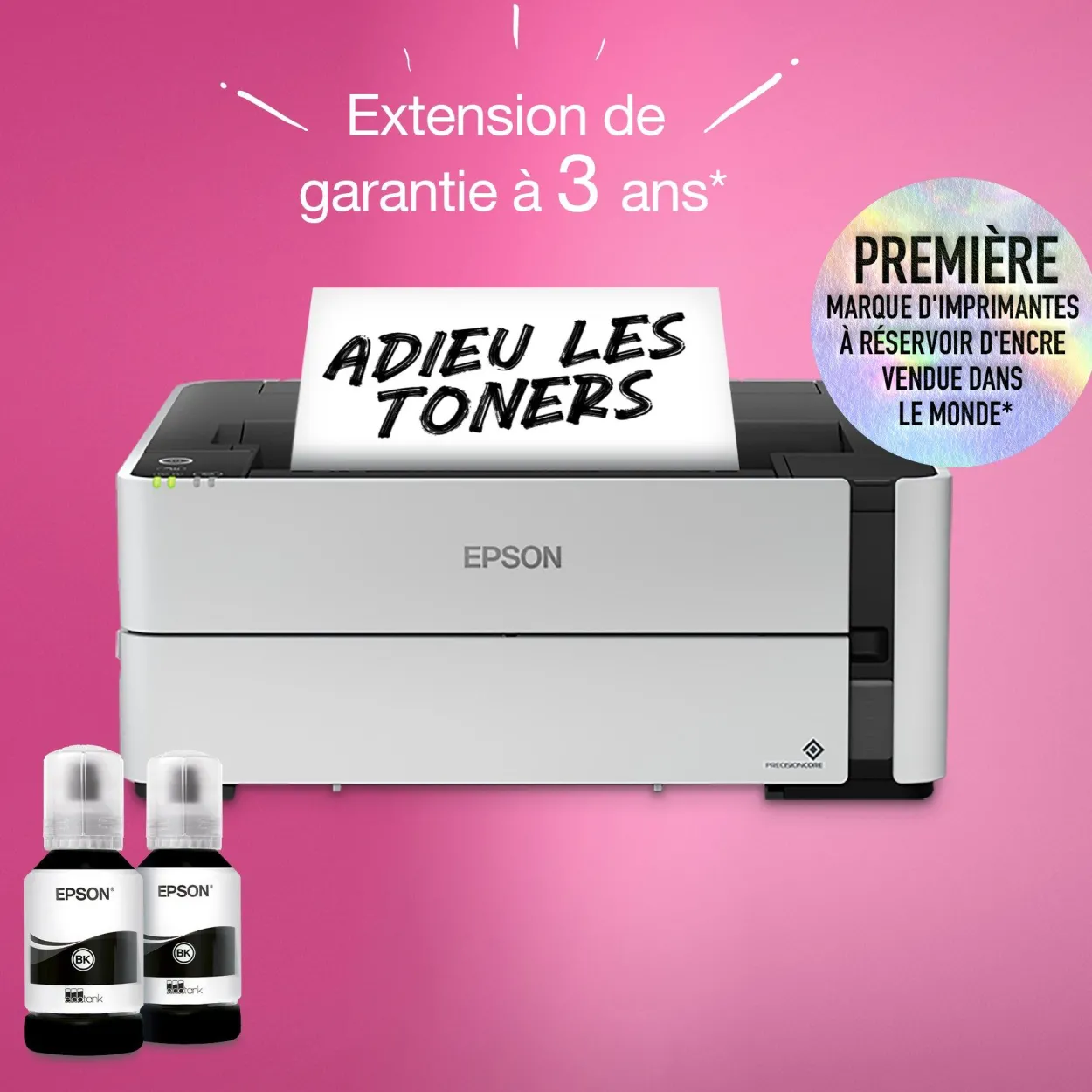 Imprimante monochrome A4 EcoTank ET-M1170 avec réservoir d’encre et Wi-Fi