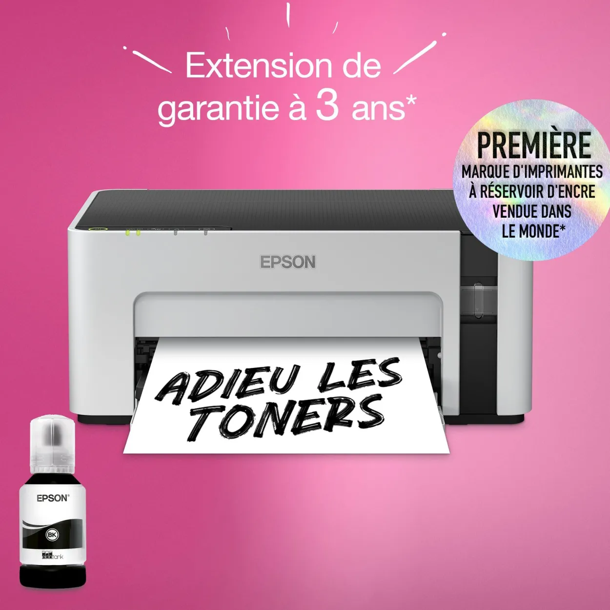 Imprimante monochrome A4 EcoTank ET-M1120 avec réservoir d’encre et Wi-Fi