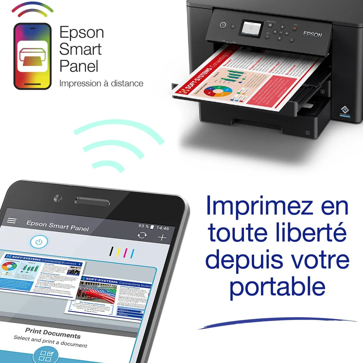 Imprimante monofonction Jet d’Encre A3+ WorkForce WF-7310DTW avec impression recto verso