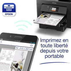 Imprimante multifonction Jet d’Encre A3 WorkForce WF-7830DTWF et 3 mois d’approvisionnement en encre offerts avec l’abonnement ReadyPrint*