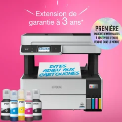 Imprimante multifonction A4 EcoTank ET-5170 avec Wi-Fi, réservoirs d’encre et fax