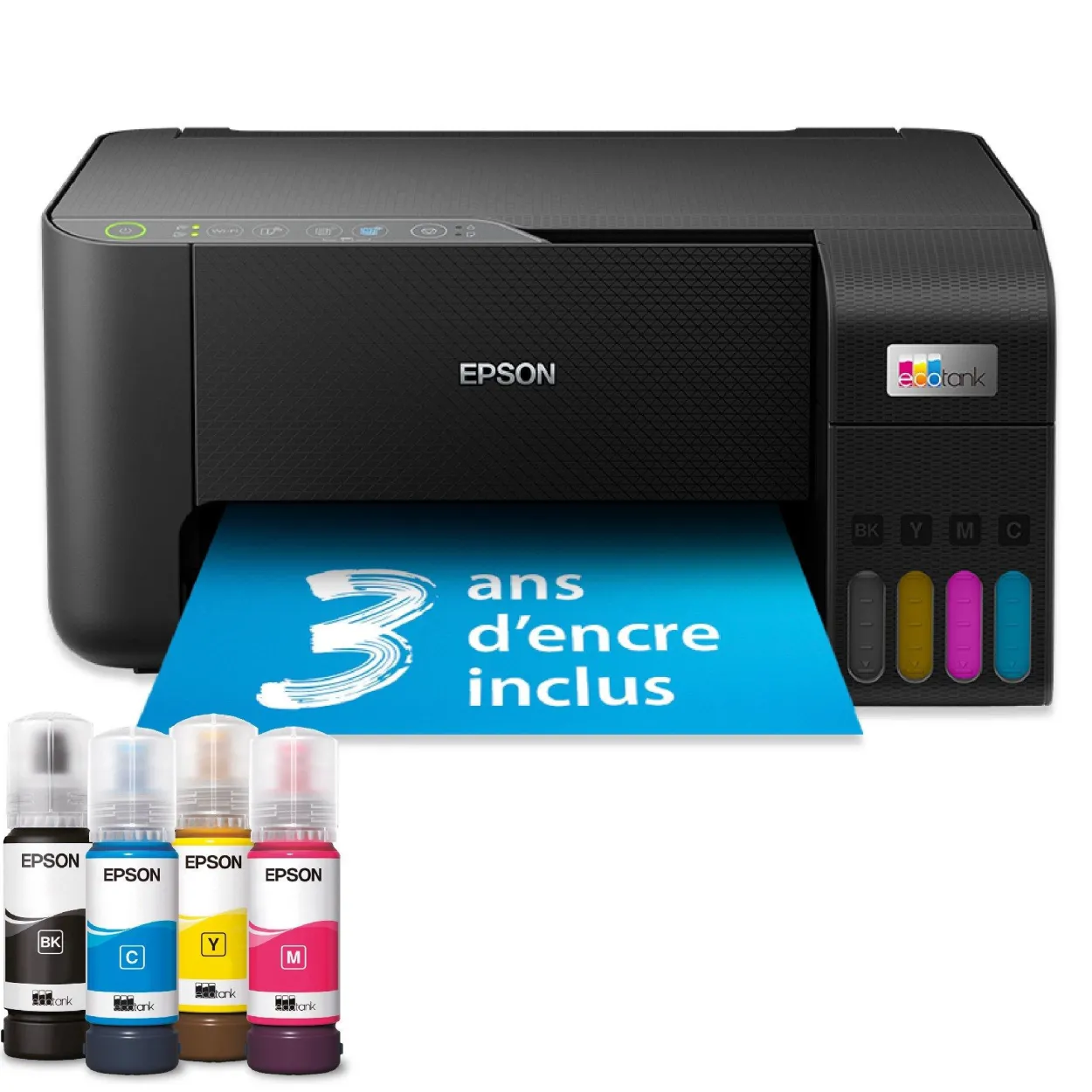 Imprimante multifonction A4 Wi-Fi EcoTank ET-2865 équipée de réservoirs d’encre, avec jusqu’à 3 ans d’encre inclus
