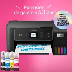 Imprimante multifonction A4 Wi-Fi EcoTank ET-2870 équipée de réservoirs d’encre, avec jusqu’à 3 ans d’encre inclus