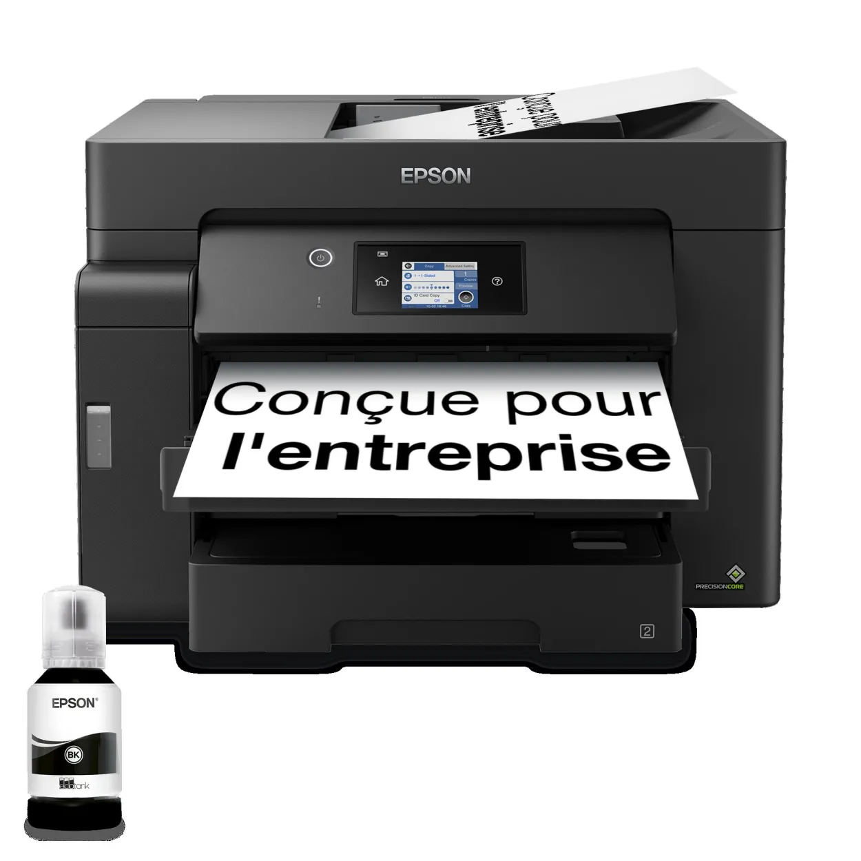 Imprimante multifonction A3 EcoTank monochrome ET-M16600 avec Wi-Fi, réservoir d’encre, scanner et copie
