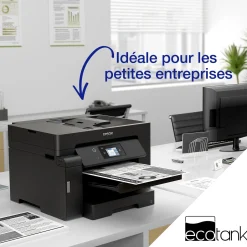 Imprimante multifonction A3 EcoTank monochrome ET-M16600 avec Wi-Fi, réservoir d’encre, scanner et copie
