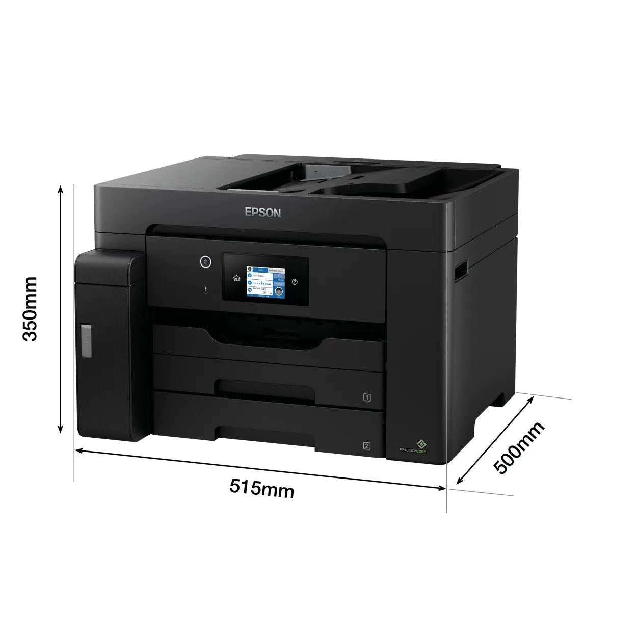 Imprimante multifonction A3 EcoTank monochrome ET-M16600 avec Wi-Fi, réservoir d’encre, scanner et copie