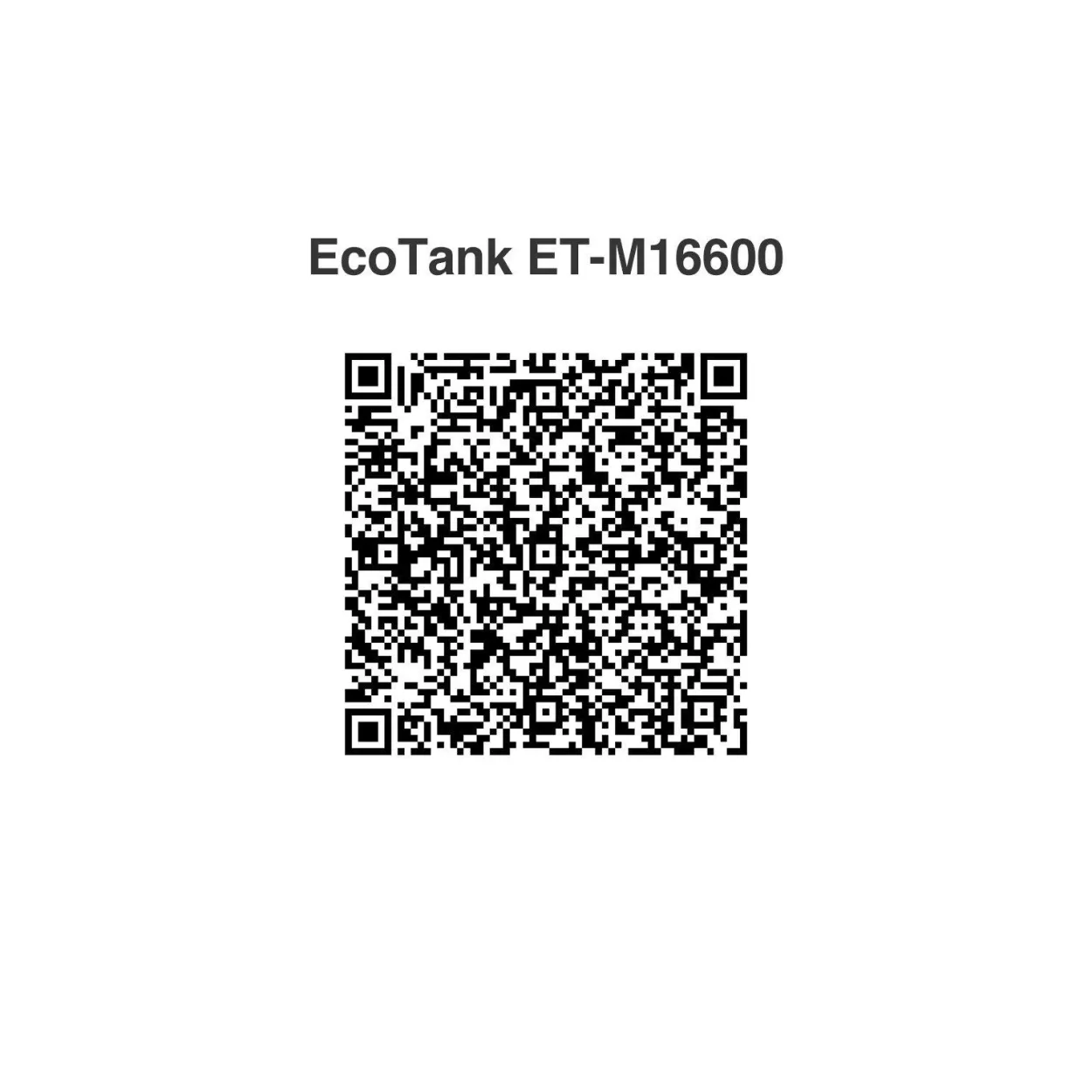 Imprimante multifonction A3 EcoTank monochrome ET-M16600 avec Wi-Fi, réservoir d’encre, scanner et copie