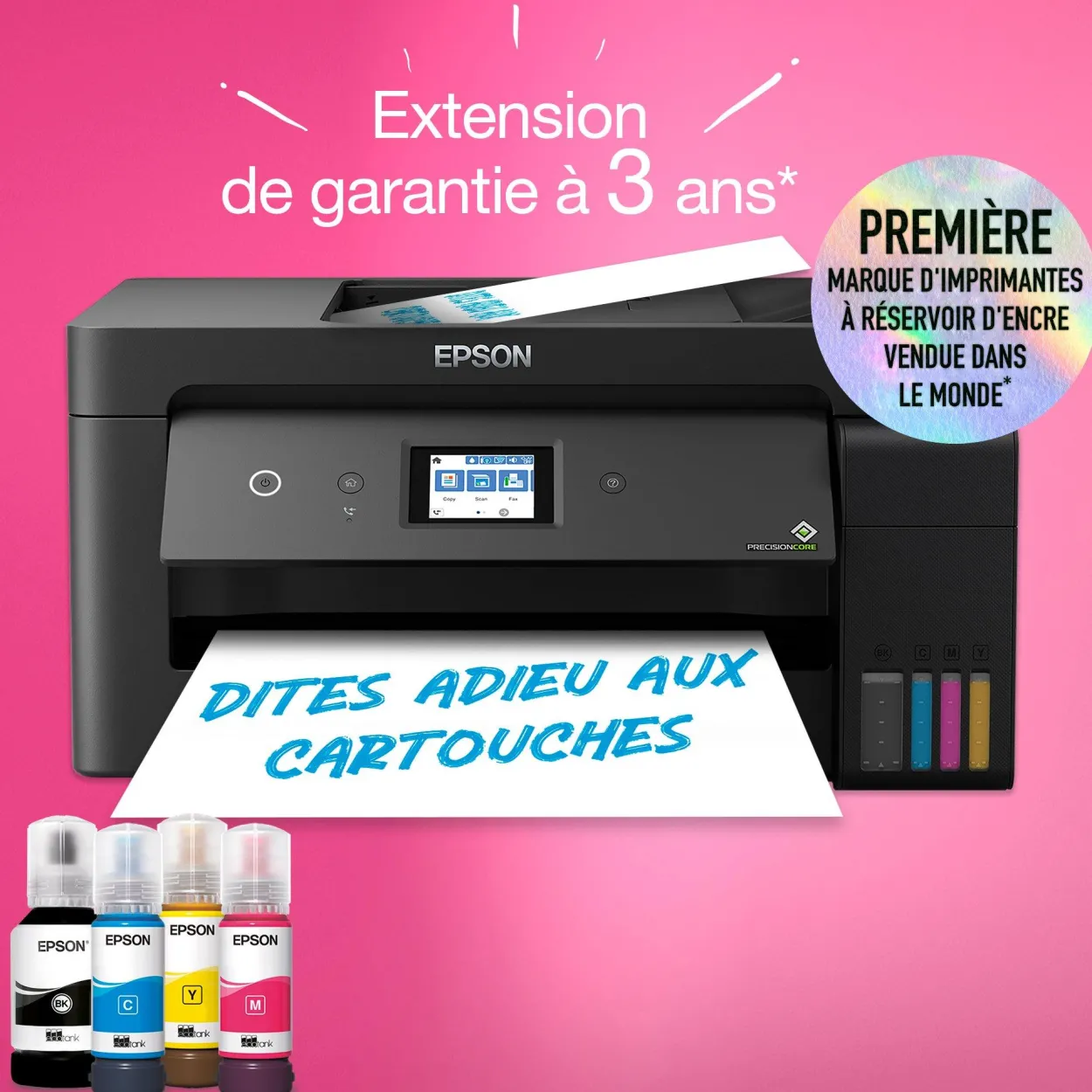 Imprimante multifonction A3+ Wi-Fi EcoTank ET-15000 équipée de réservoirs d’encre, avec jusqu’à 3 ans d’encre inclus
