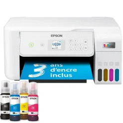 Imprimante multifonction A4 Wi-Fi EcoTank ET-2876 équipée de réservoirs d’encre, avec jusqu’à 3 ans d’encre inclus
