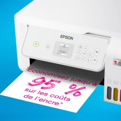Imprimante multifonction A4 Wi-Fi EcoTank ET-2876 équipée de réservoirs d’encre, avec jusqu’à 3 ans d’encre inclus