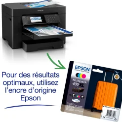 Imprimante multifonction Jet d’Encre A3+ WorkForce WF-7840DTWF et 3 mois d’approvisionnement en encre offerts avec l’abonnement ReadyPrint*