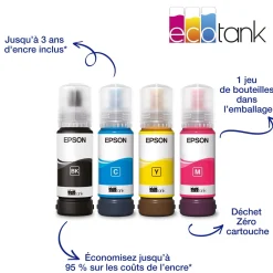 Imprimante multifonction A4 Wi-Fi EcoTank ET-2875 équipée de réservoirs d’encre, avec jusqu’à 3 ans d’encre inclus