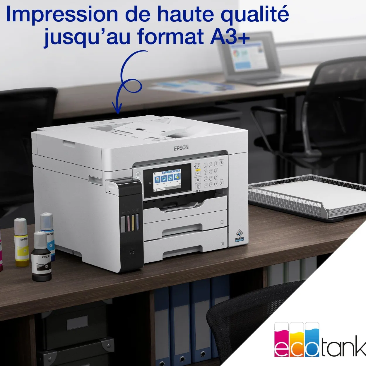 Imprimante multifonction A3 EcoTank ET-16680 avec Wi-Fi, réservoirs d’encre, scanner, copie et fax