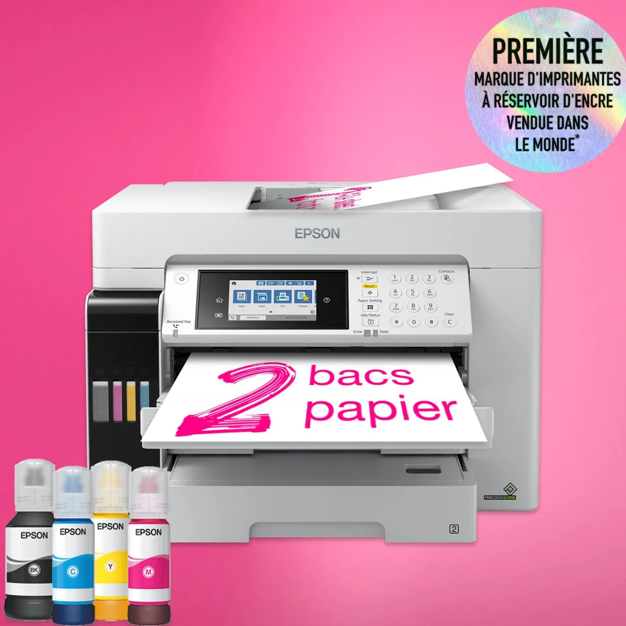 Imprimante multifonction A3 EcoTank ET-16680 avec Wi-Fi, réservoirs d’encre, scanner, copie et fax