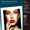 Papier photo A4 mat Epson Archival 189 g/m2, 50 feuilles