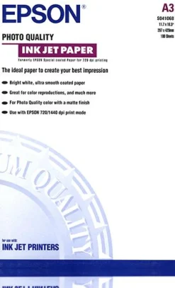 Photo Quality Ink Jet Paper, DIN A3+, 102g/m2, 100 Sheets