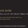 Premium Canvas Satin Roll, 13" x 6,1 m, 350g/m²