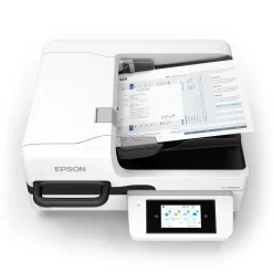 Scanner à plat A3 WorkForce DS-71000WN avec connexion réseau et compatible avec des plateformes ouvertes, avec chargeur automatique de documents de 150 feuilles