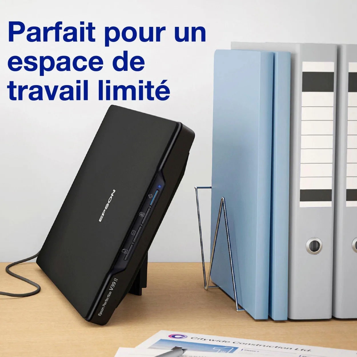 Scanner à plat de documents et de photos A4 Perfection V39II avec pied