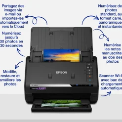 Scanner photo A4 rapide FastFoto FF-680W avec chargeur automatique et connexion Wi-Fi