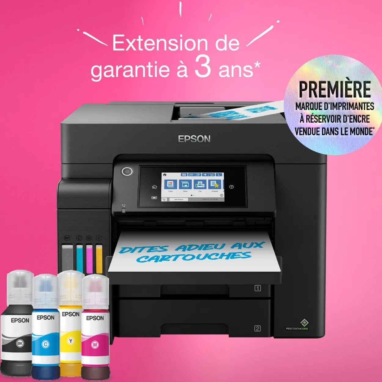 Solution d’impression A4 EcoTank ET-5805 avec Wi-Fi, réservoirs d’encre et fax