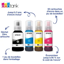 Solution d’impression A4 Wi-Fi EcoTank ET-2955 équipée de réservoirs d’encre, avec jusqu’à 3 ans d’encre inclus