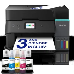Solution d’impression A4 Wi-Fi EcoTank ET-4955 équipée de réservoirs d’encre, avec jusqu’à 3 ans d’encre inclus