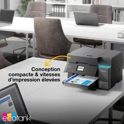 Solution d’impression A4 Wi-Fi EcoTank ET-4955 équipée de réservoirs d’encre, avec jusqu’à 3 ans d’encre inclus