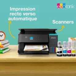 Solution d’impression A4 Wi-Fi EcoTank ET-2950 équipée de réservoirs d’encre, avec jusqu’à 3 ans d’encre inclus