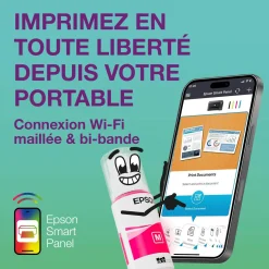 Solution d’impression A4 Wi-Fi EcoTank ET-4950 équipée de réservoirs d’encre, avec jusqu’à 3 ans d’encre inclus