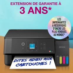 Solution d’impression multifonction A4 Wi-Fi et AirPrint EcoTank ET-2920 équipée de réservoirs d’encre, écran LCD et jusqu’à 3 ans d’encre inclus