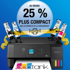 Solution d’impression multifonction A4 Wi-Fi et AirPrint EcoTank ET-2920 équipée de réservoirs d’encre, écran LCD et jusqu’à 3 ans d’encre inclus