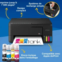 Solution d’impression multifonction A4 Wi-Fi et AirPrint EcoTank ET-2914 équipée de réservoirs d’encre, avec jusqu’à 3 ans d’encre inclus